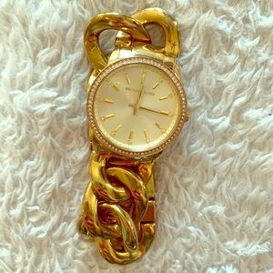 Michael kors Lady Nini Gold Tone Chain Link Watch